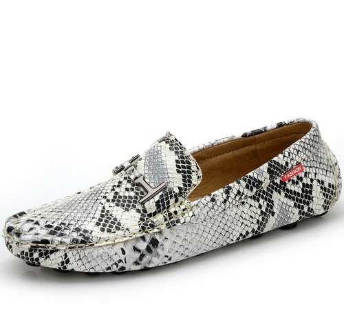 snakeskin driving shoes